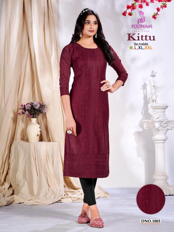 Poonam Kittu Silk Fancy Designer Kurti Collection